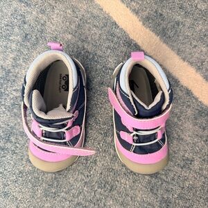 See Kai Run Size 7 Kids Navy and Pink Snow Boots